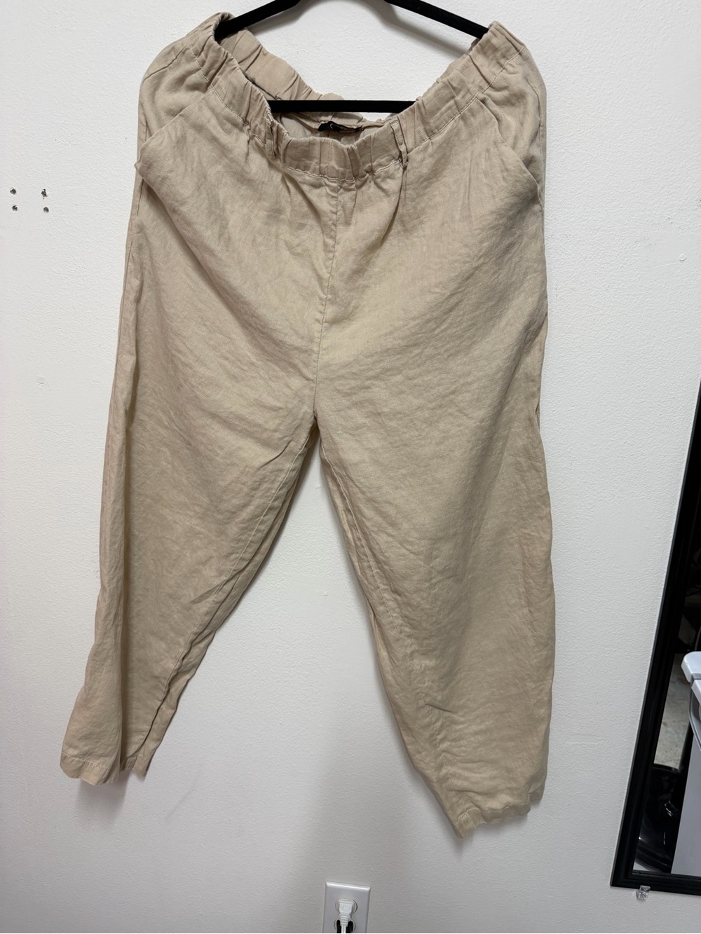 2 Pairs of Quince Relaxed Elastic Waist Linen Pants